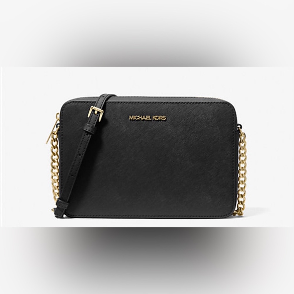 Michael Kors Jet Set Large Saffiano Leather Crossbody Bag